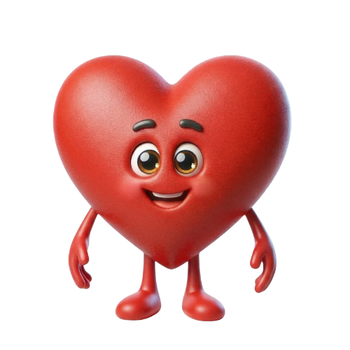 Heart mascot